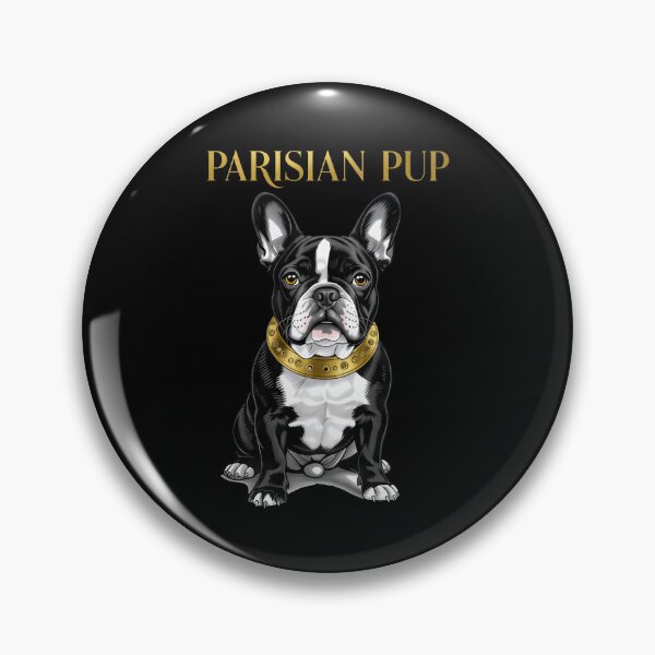 Item preview, Boulevard Baron - Black & Gold Frenchie Decal designed and sold by zoughlal.