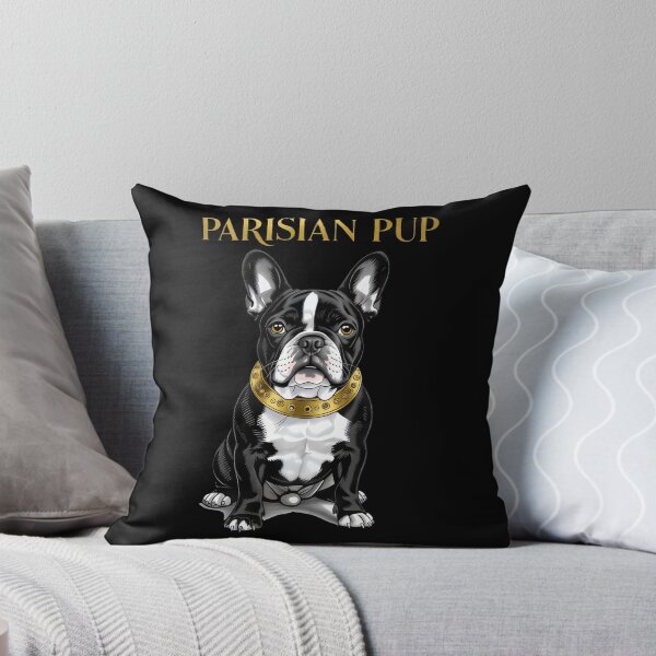 Item preview, Boulevard Baron - Black & Gold Frenchie Decal designed and sold by zoughlal.