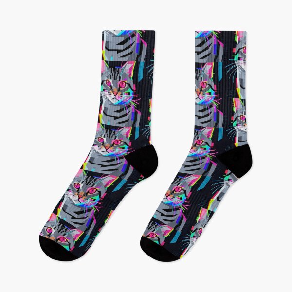 Item preview, Cybernetic Glitch Cat Portrait designed and sold by zzz888.
