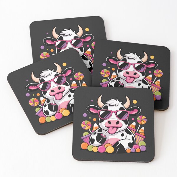 Item preview, Candy Cow with Lollipops | Cute Funny Halloween Kawaii Design designed and sold by ColorSplash123.