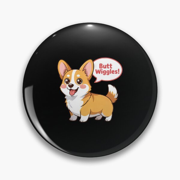 Item preview, Bubble Butt Wiggle - Ultra-Cute Chibi Corgi designed and sold by zoughlal.