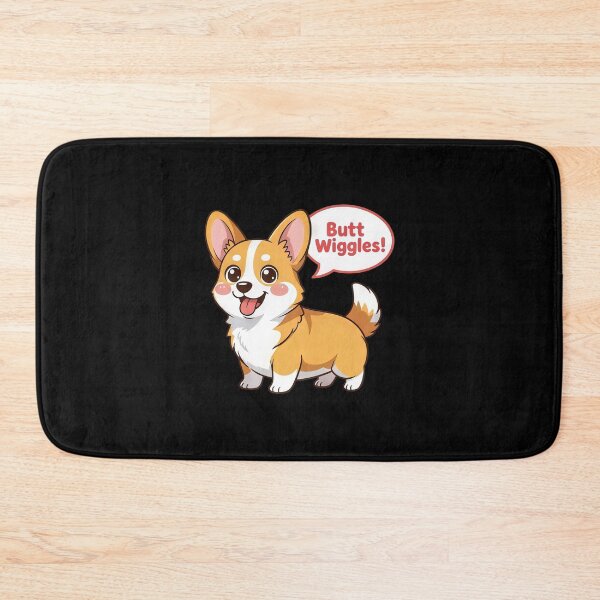 Item preview, Bubble Butt Wiggle - Ultra-Cute Chibi Corgi designed and sold by zoughlal.