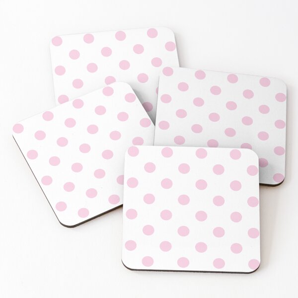 Item preview, Girly Pale Pink Polka Dots On White designed and sold by POLKAIWERX.