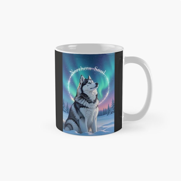 Item preview, Arctic Lumina - Mystical Husky Aurora Portrait designed and sold by zoughlal.