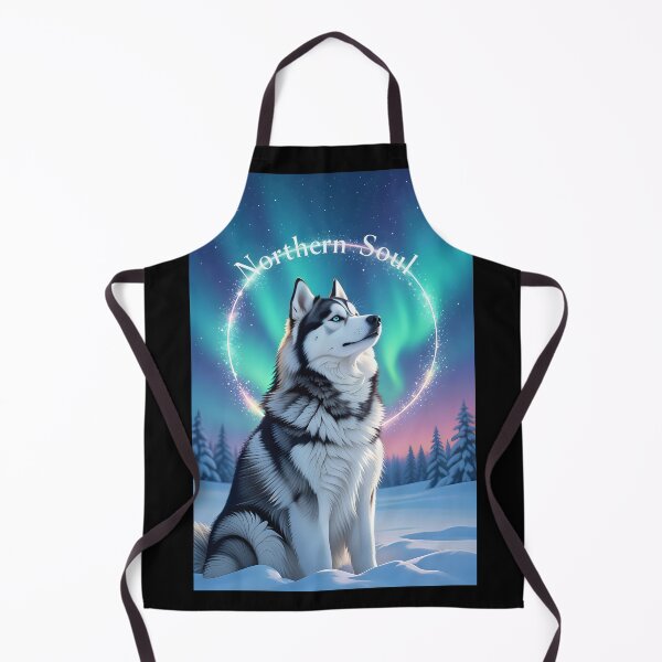 Item preview, Arctic Lumina - Mystical Husky Aurora Portrait designed and sold by zoughlal.