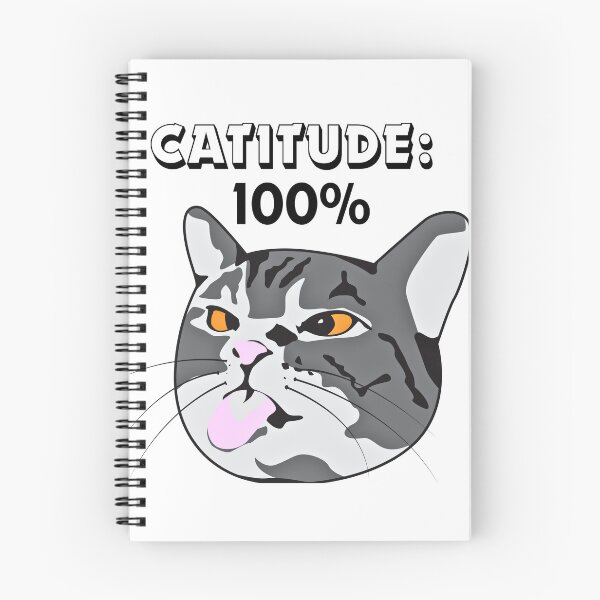 Item preview, Catitude 100% T-Shirt | Funny Cool Cat Attitude Tee for Cat Lovers & Streetwear Fans designed and sold by YasirHamidDesigns .