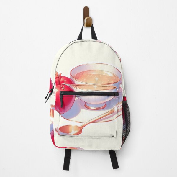 Item preview, Golden Tea Time with Apple – Soft Anime-Inspired Illustration designed and sold by Sugar Wisdom .