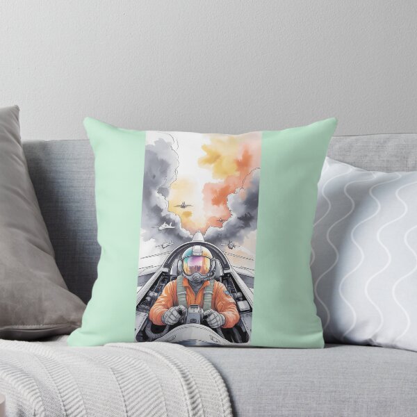 Item preview, Watercolor Pilot Skies: Jet Aviation Art By Merch, Limited Edition designed and sold by COOPERFRINK.