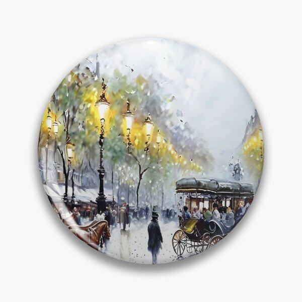 Item preview, Boulevard Haussmann in Paris, a Belle Époque Street Scene (5) designed and sold by artdesignsnow.