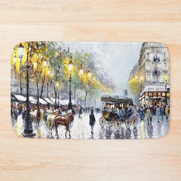 Item preview, Boulevard Haussmann in Paris, a Belle Époque Street Scene (5) designed and sold by artdesignsnow.