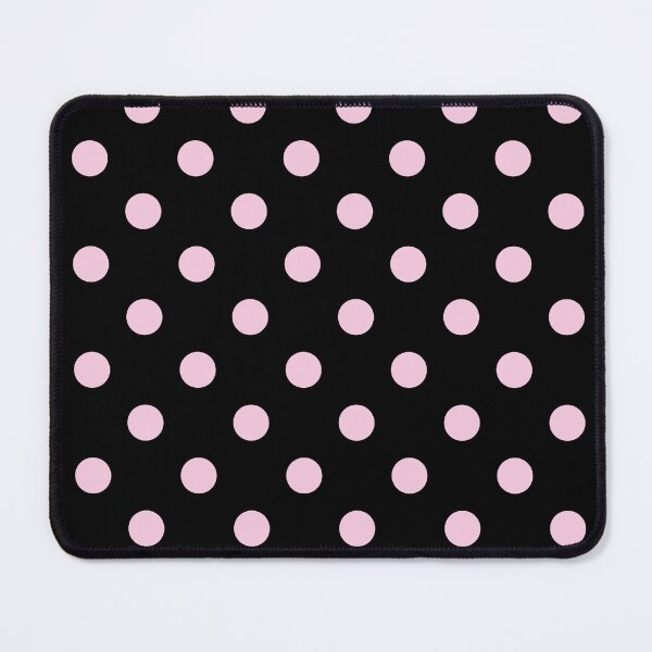 Item preview, Girly Pale Pink Polka Dots On Black designed and sold by POLKAIWERX.