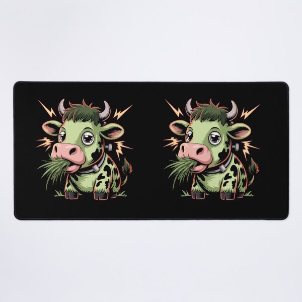 Item preview, Frankenstein Cow with Electric Sparks | Funny Cute Halloween Kawaii Design designed and sold by ColorSplash123.