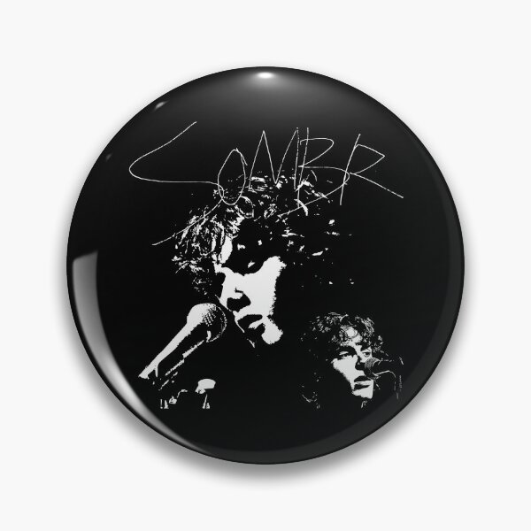 Item preview, SOMBR Singer | Indie Grunge Concert Black & White Portrait designed and sold by solonwmith6.