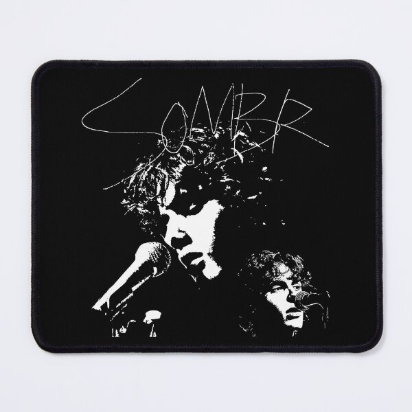 Item preview, SOMBR Singer | Indie Grunge Concert Black & White Portrait designed and sold by solonwmith6.