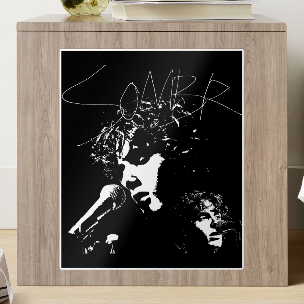 SOMBR Singer | Indie Grunge Concert Black & White Portrait