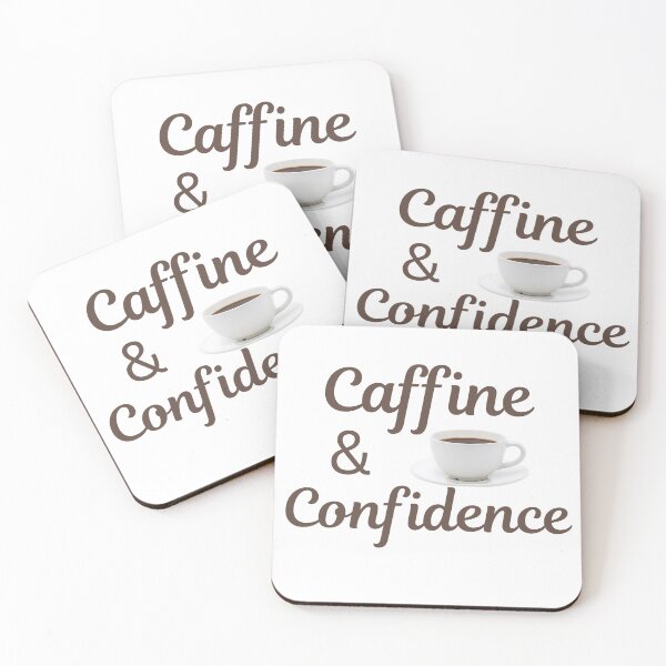 Item preview, Caffeine & Confidence – Coffee Lover Motivation Design designed and sold by Uceepeace.