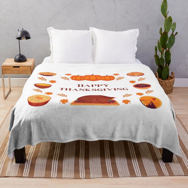 Item preview, Happy Thanksgiving Dinner Feast Sticker - Turkey, Pumpkin Pie & Holiday Food designed and sold by TheRosyCanvas.