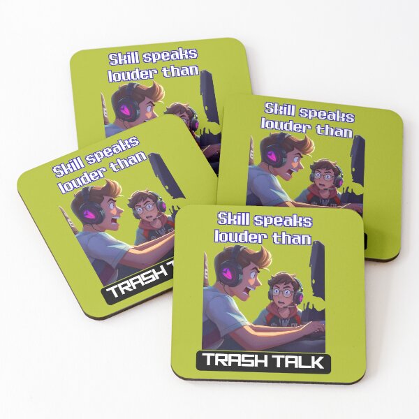 Item preview, Skill speaks louder than Trash Talk designed and sold by RonPaulHappyGamer.