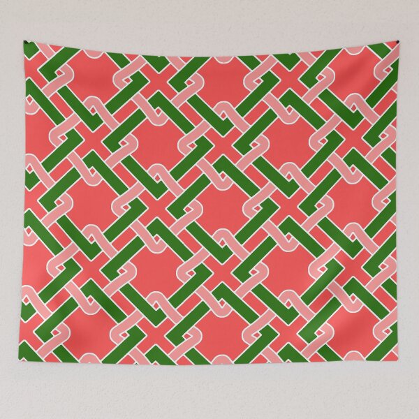 Item preview, Tangled-Christmas Bright Red Green designed and sold by Fabricatemyart.