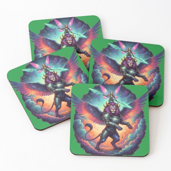 Item preview, Celestial King and Queen | The Winged Lion and His Fairy Commander designed and sold by E-SarnEdge.