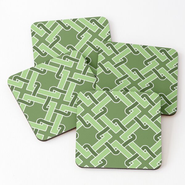 Item preview, Tangled-Dull Monochrome Sap Green designed and sold by Fabricatemyart.