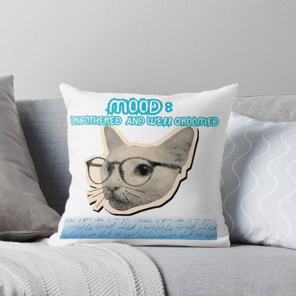 Item preview, Mood: Unbothered and Well Groomed T-Shirt | Funny Meme Cat Tee with Glasses for Cat Lovers & Streetwear Fans designed and sold by YasirHamidDesigns .