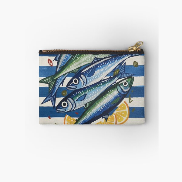 Item preview, Retro Sardine T-shirt, vintage fish t-shirt, sardines and lemons designed and sold by Folk and Flux.