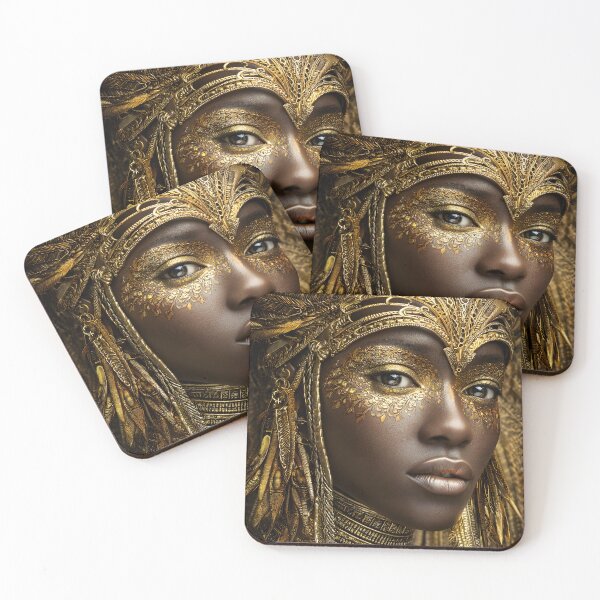 Item preview, Golden Beauty in Ethereal Feathered Adornment designed and sold by Artessie.
