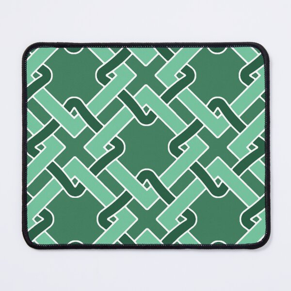Item preview, Tangled-Dull Monochrome Cyan Green designed and sold by Fabricatemyart.