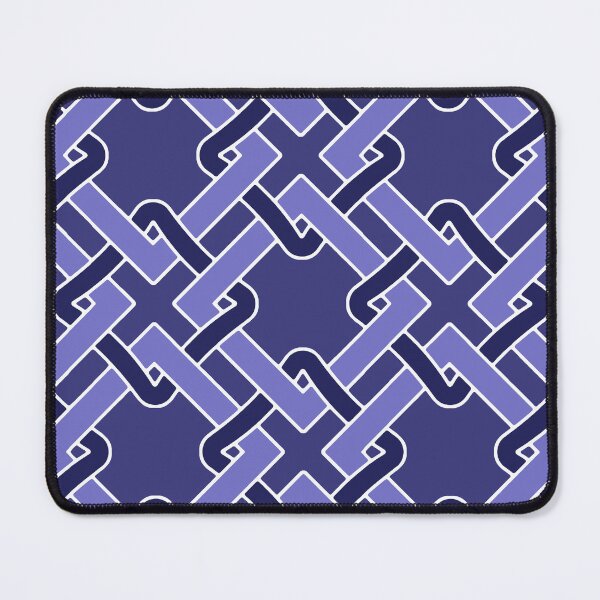 Item preview, Tangled-Dull Monochrome Indigo Blue designed and sold by Fabricatemyart.