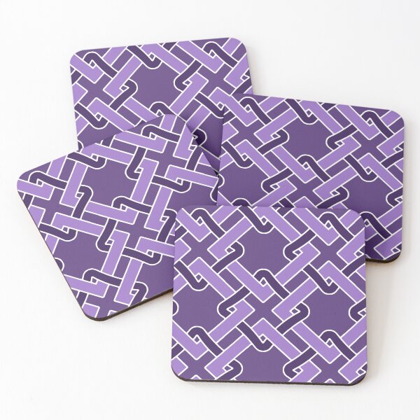 Item preview, Tangled-Dull Monochrome Royal Plum designed and sold by Fabricatemyart.