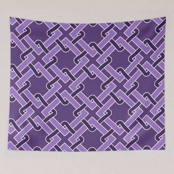 Item preview, Tangled-Dull Monochrome Royal Plum designed and sold by Fabricatemyart.