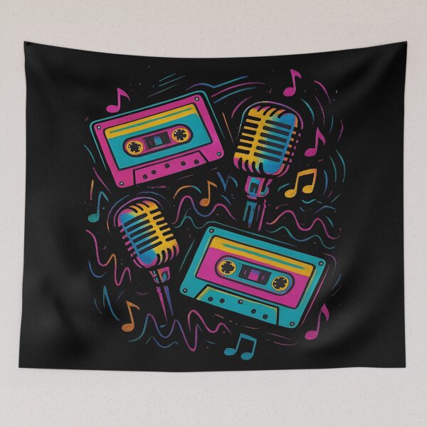 Item preview, Retro music  Pop Vibes designed and sold by Uglyandcute.