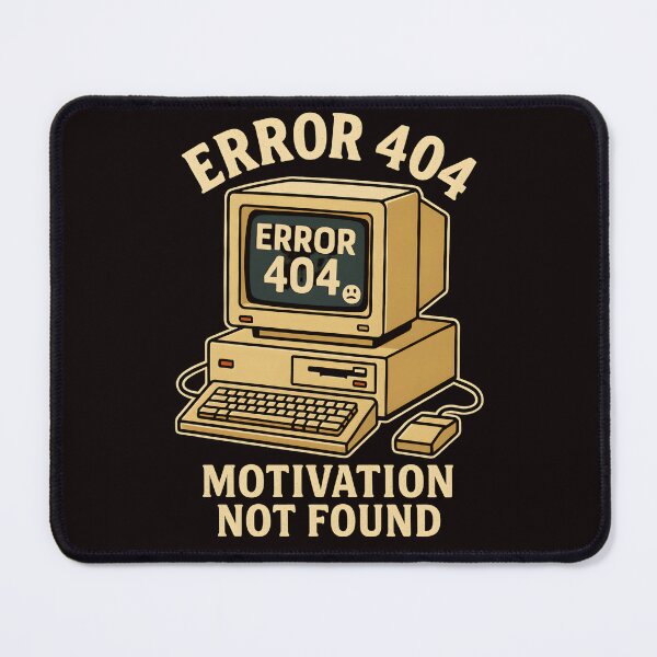 Item preview, Error 404 – Motivation Not Found designed and sold by Hischers Solution.