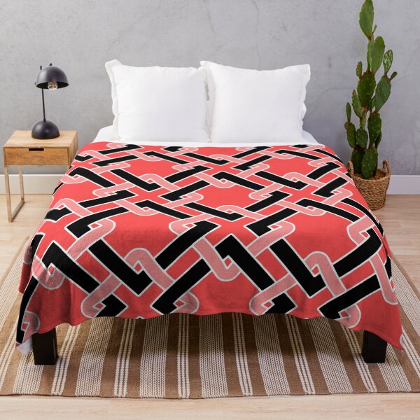 Item preview, Tangled-Bright Red Black designed and sold by Fabricatemyart.