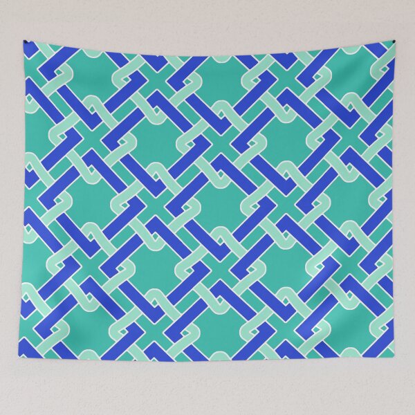 Item preview, Tangled-Bright Royal Blue Jade designed and sold by Fabricatemyart.