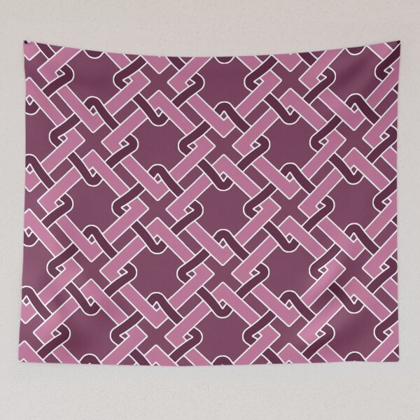 Item preview, Tangled-Dull Deep Plum Medium Pink designed and sold by Fabricatemyart.