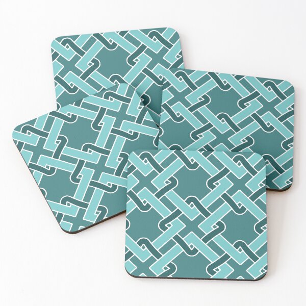 Item preview, Tangled-Dull Monochrome Blue Stone designed and sold by Fabricatemyart.