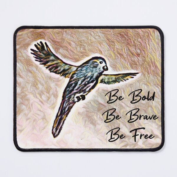Item preview, Be bold, be brave, be free - bird print. designed and sold by Art-by-Nade.
