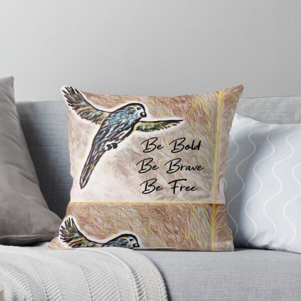 Item preview, Be bold, be brave, be free - bird print. designed and sold by Art-by-Nade.