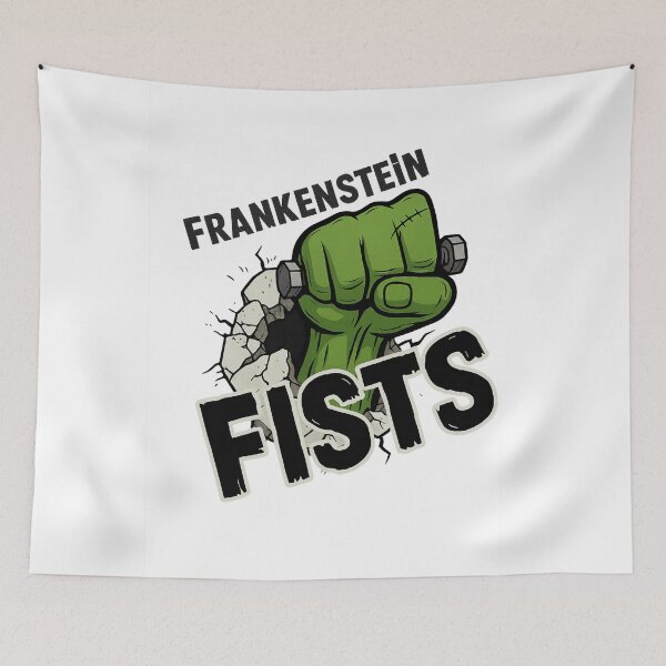 Item preview, Frankenstein Fists – Halloween Monster Punch Comic Design designed and sold by DailyDrivesct.