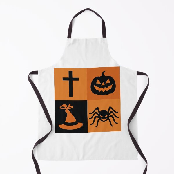 Item preview, Halloween Icons in Bold Grid – Spooky Orange & Black Art designed and sold by RuweisVibes.