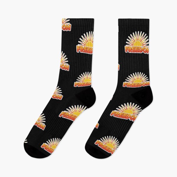 Item preview, Retro Freedom Sunburst Vintage 70s Sunset Hippie Summer Groovy Typography Sticker Apparel designed and sold by bvdesignart.