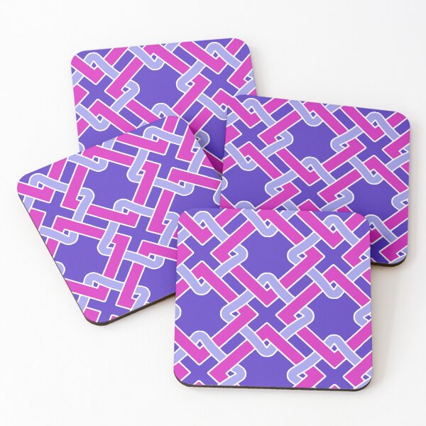 Item preview, Tangled-Bright Magenta Violet Blue designed and sold by Fabricatemyart.