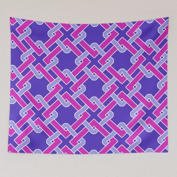 Item preview, Tangled-Bright Magenta Violet Blue designed and sold by Fabricatemyart.