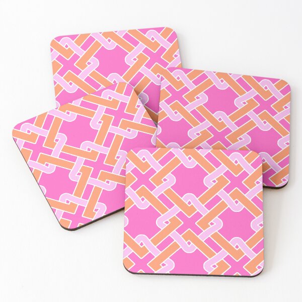 Item preview, Tangled-Bright Pink Orange designed and sold by Fabricatemyart.