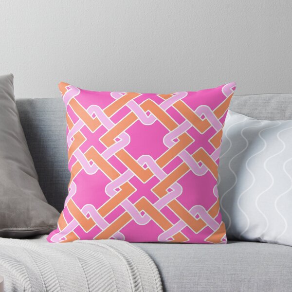 Item preview, Tangled-Bright Pink Orange designed and sold by Fabricatemyart.