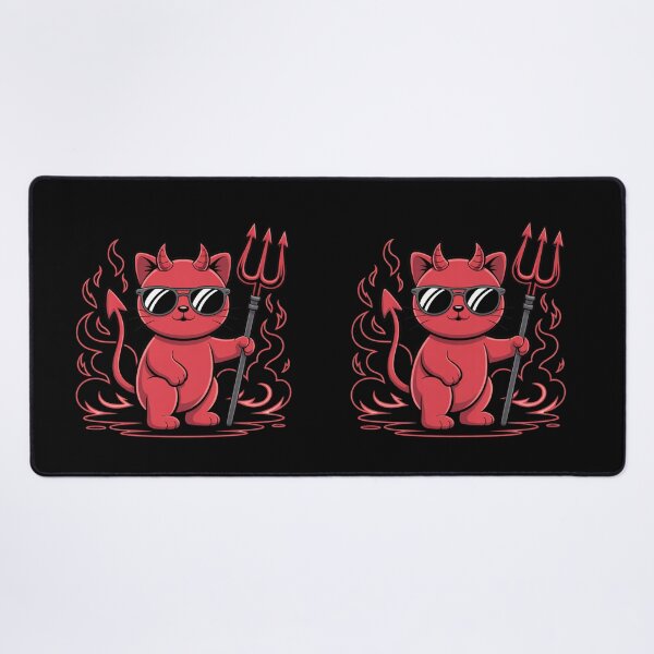 Item preview, Devil Cat with Candy Pitchfork | Cute Funny Halloween Kawaii Design designed and sold by ColorSplash123.