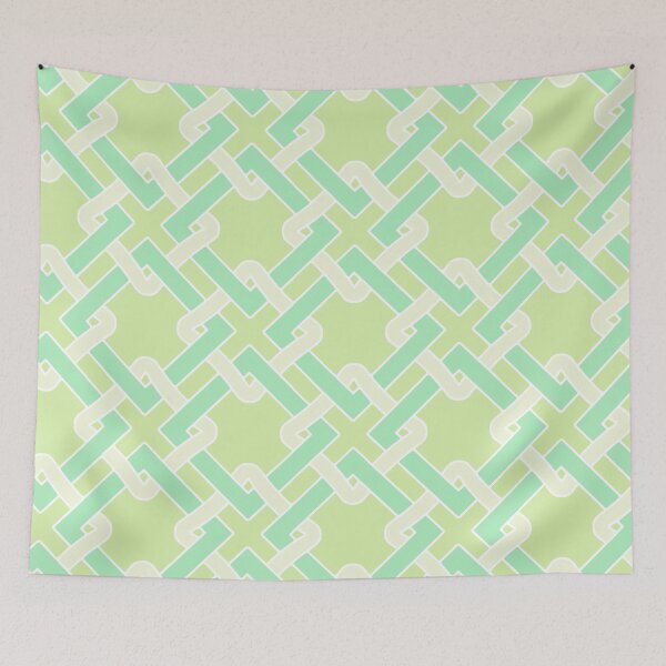Item preview, Tangled-Baby Soft Monochrome Magic Mint Lime designed and sold by Fabricatemyart.
