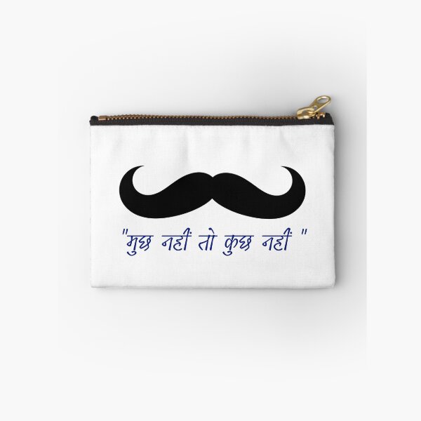 Item preview, Mooch Nahi To Kuch Nahi | Funny Hindi Quote Mustache Design designed and sold by Raju2018.